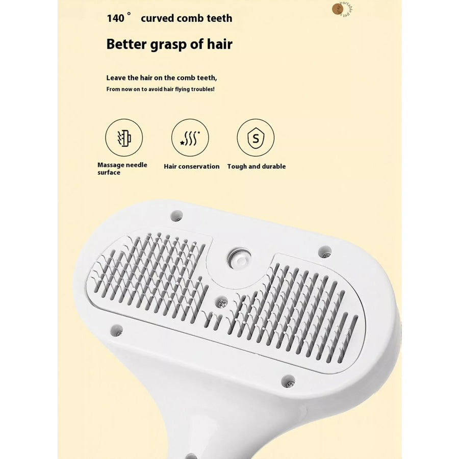 One-Touch Spray Pet Hair Remover Comb Apparel and Accessories