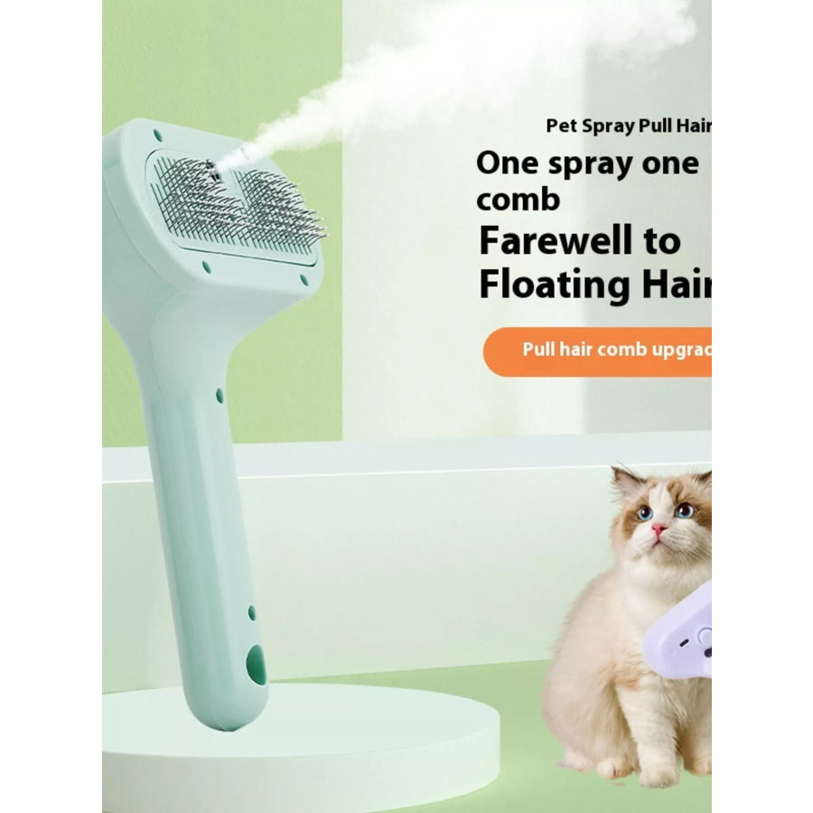 One-Touch Spray Pet Hair Remover Comb Apparel and Accessories