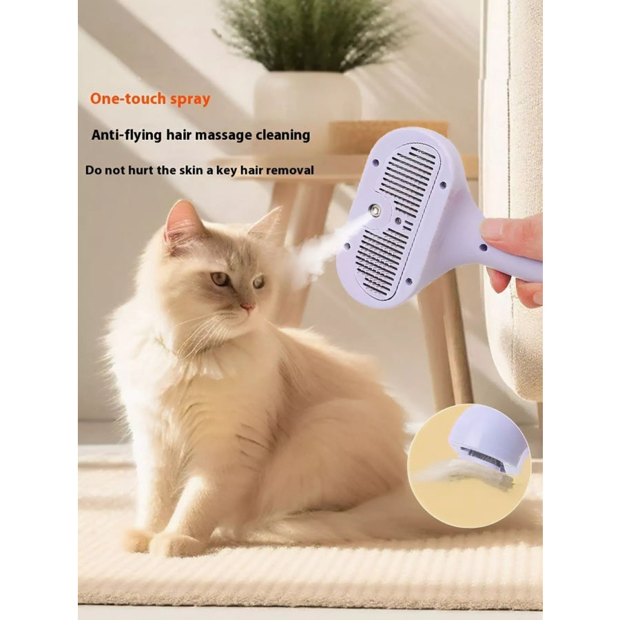 One-Touch Spray Pet Hair Remover Comb Lilac / M Apparel and Accessories