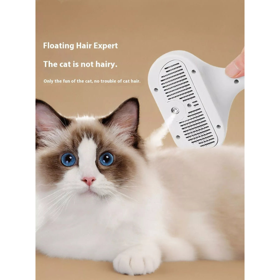 One-Touch Spray Pet Hair Remover Comb White / M Apparel and Accessories