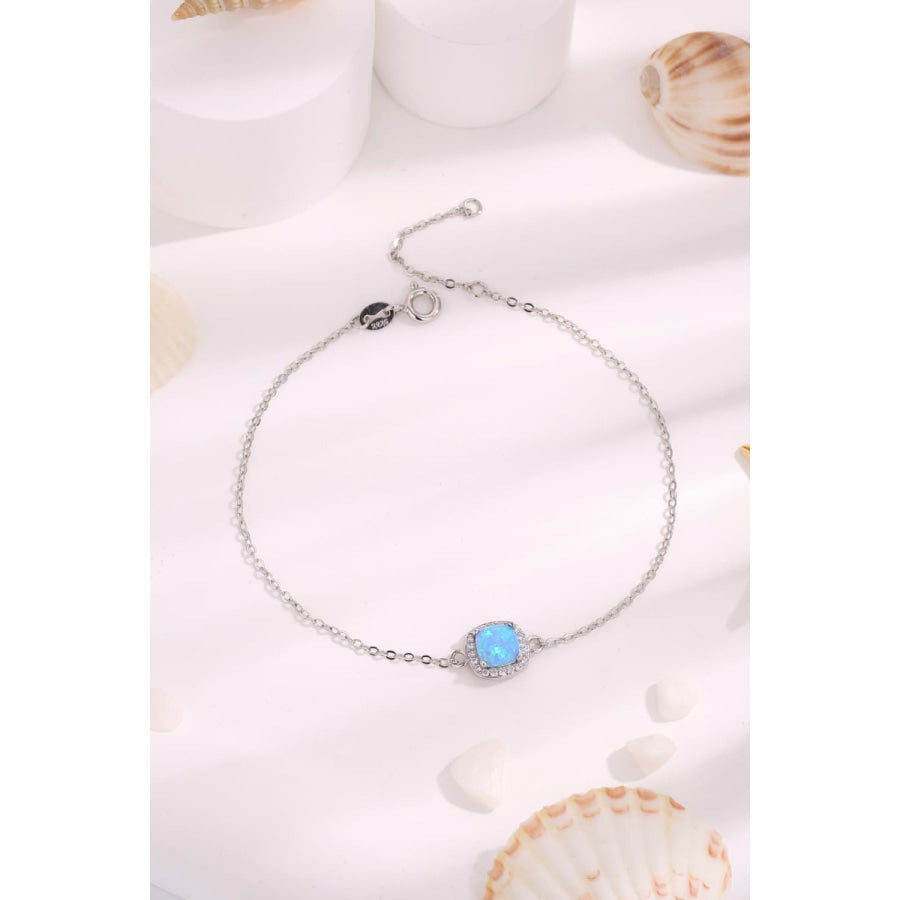 Opal Platinum-Plated Bracelet