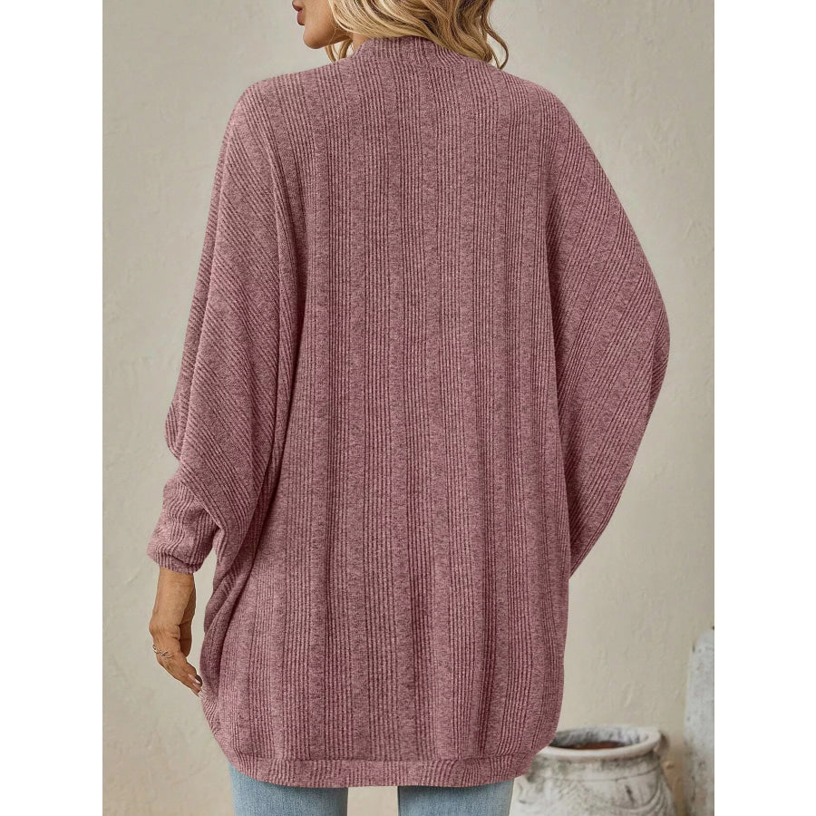 Open-Front Batwing Sleeve Cardigan Apparel and Accessories