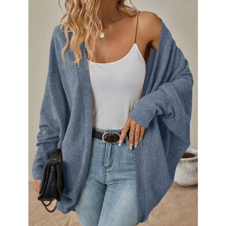 Open-Front Batwing Sleeve Cardigan Apparel and Accessories