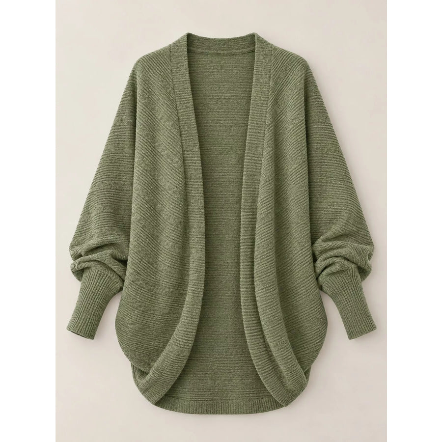 Open-Front Batwing Sleeve Cardigan Apparel and Accessories