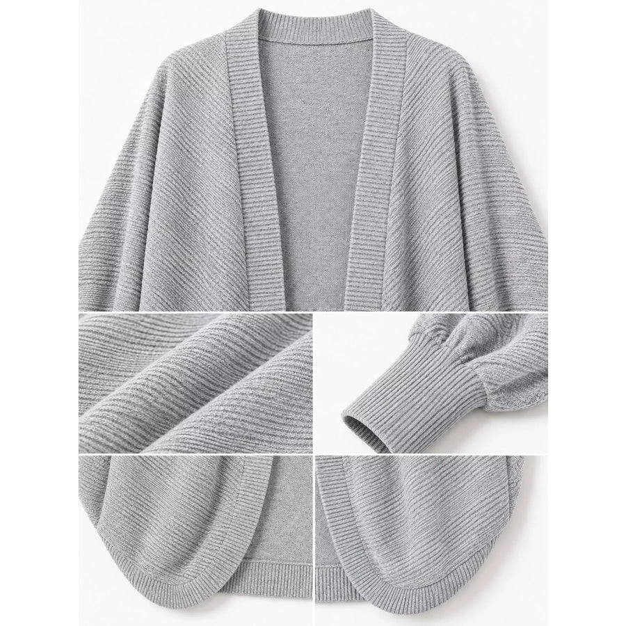 Open-Front Batwing Sleeve Cardigan Apparel and Accessories