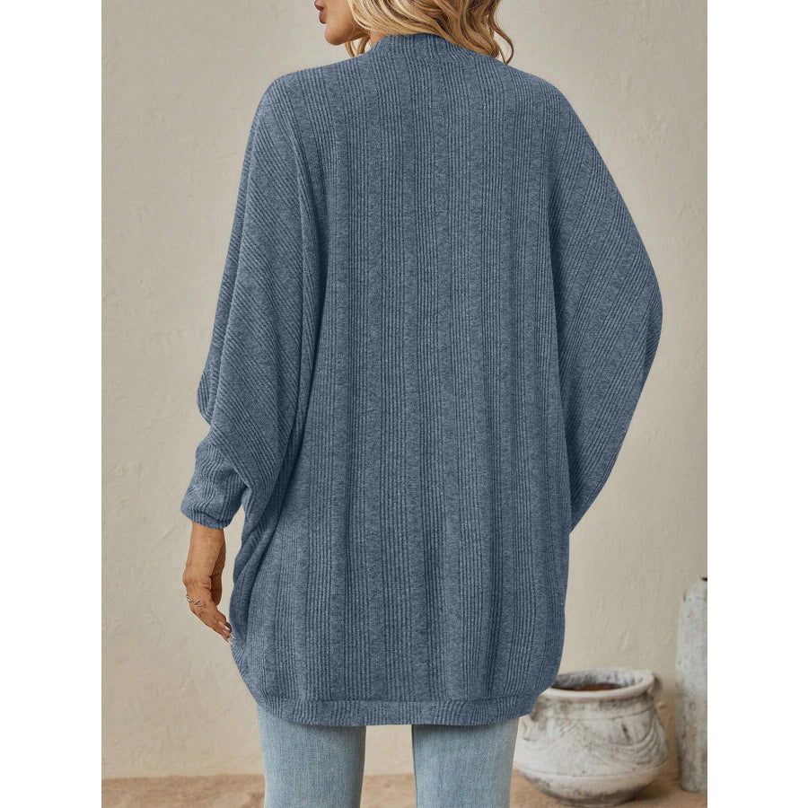 Open Front Batwing Sleeve Cardigan Apparel and Accessories