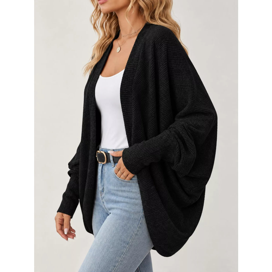 Open-Front Batwing Sleeve Cardigan Apparel and Accessories