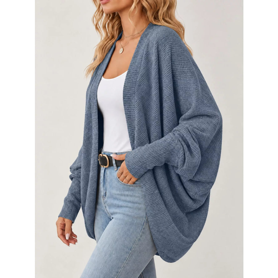 Open-Front Batwing Sleeve Cardigan Apparel and Accessories