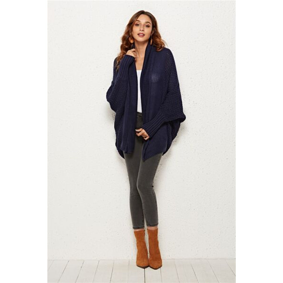 Open Front Batwing Sleeve Cardigan Apparel and Accessories