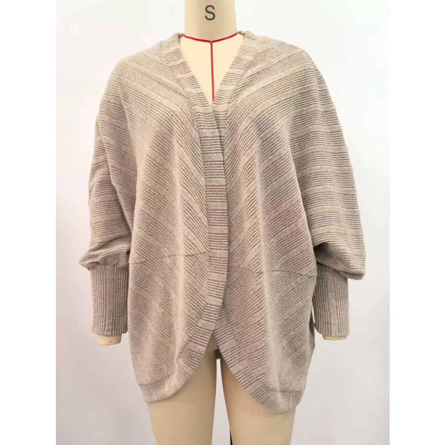 Open-Front Batwing Sleeve Cardigan Apparel and Accessories