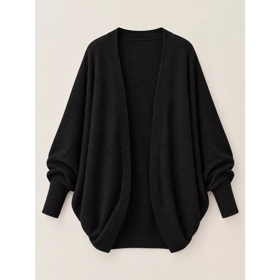 Open-Front Batwing Sleeve Cardigan Apparel and Accessories