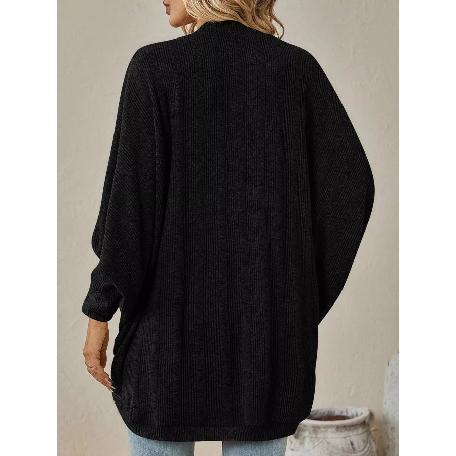 Open-Front Batwing Sleeve Cardigan Apparel and Accessories