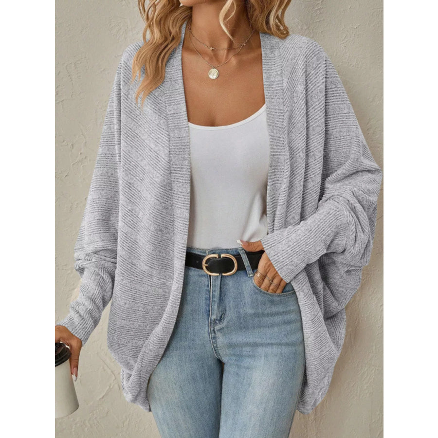 Open-Front Batwing Sleeve Cardigan Apparel and Accessories