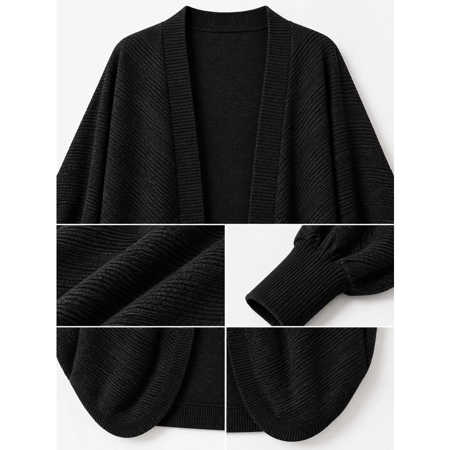 Open-Front Batwing Sleeve Cardigan Apparel and Accessories