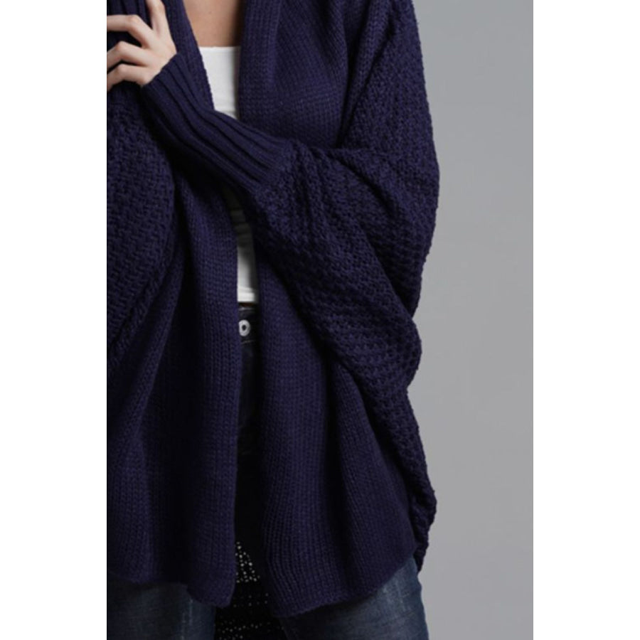 Open Front Batwing Sleeve Cardigan Apparel and Accessories