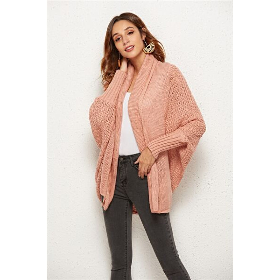 Open Front Batwing Sleeve Cardigan Apparel and Accessories