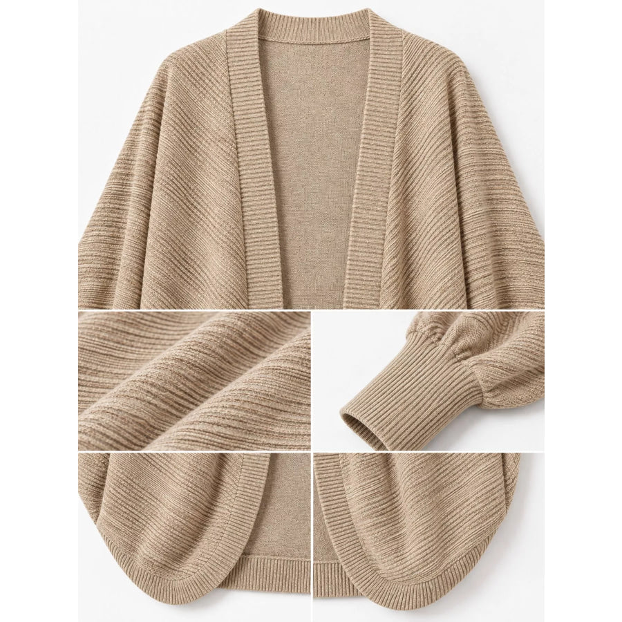 Open-Front Batwing Sleeve Cardigan Apparel and Accessories
