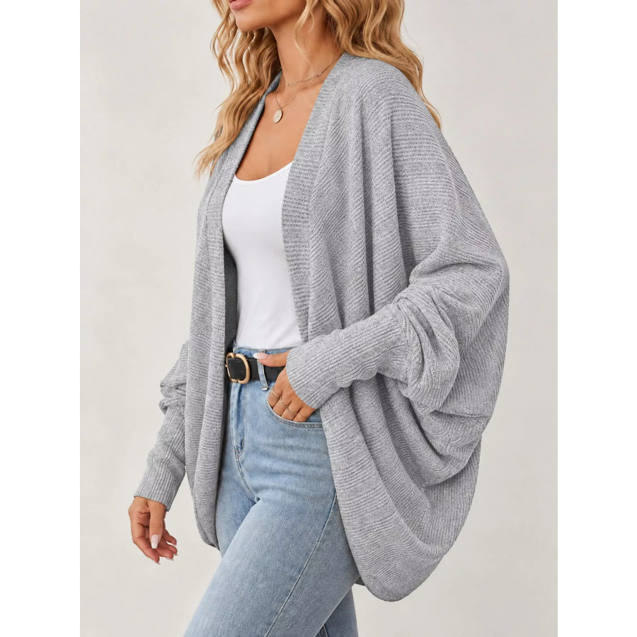 Open-Front Batwing Sleeve Cardigan Apparel and Accessories