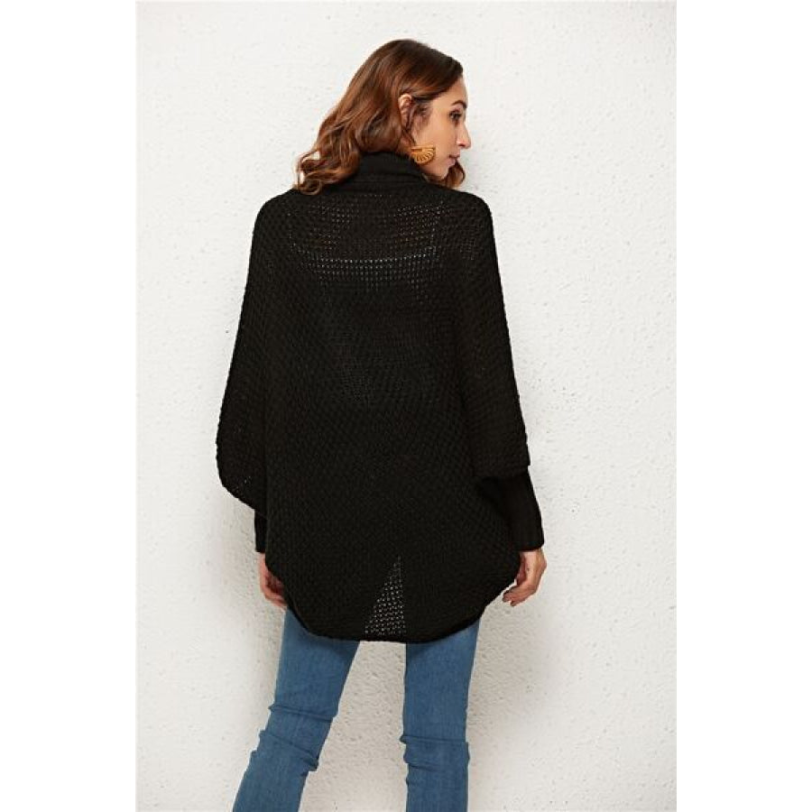 Open Front Batwing Sleeve Cardigan Apparel and Accessories