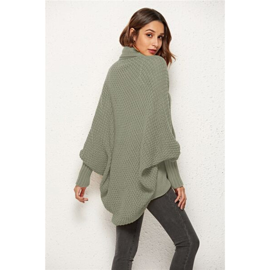 Open Front Batwing Sleeve Cardigan Apparel and Accessories