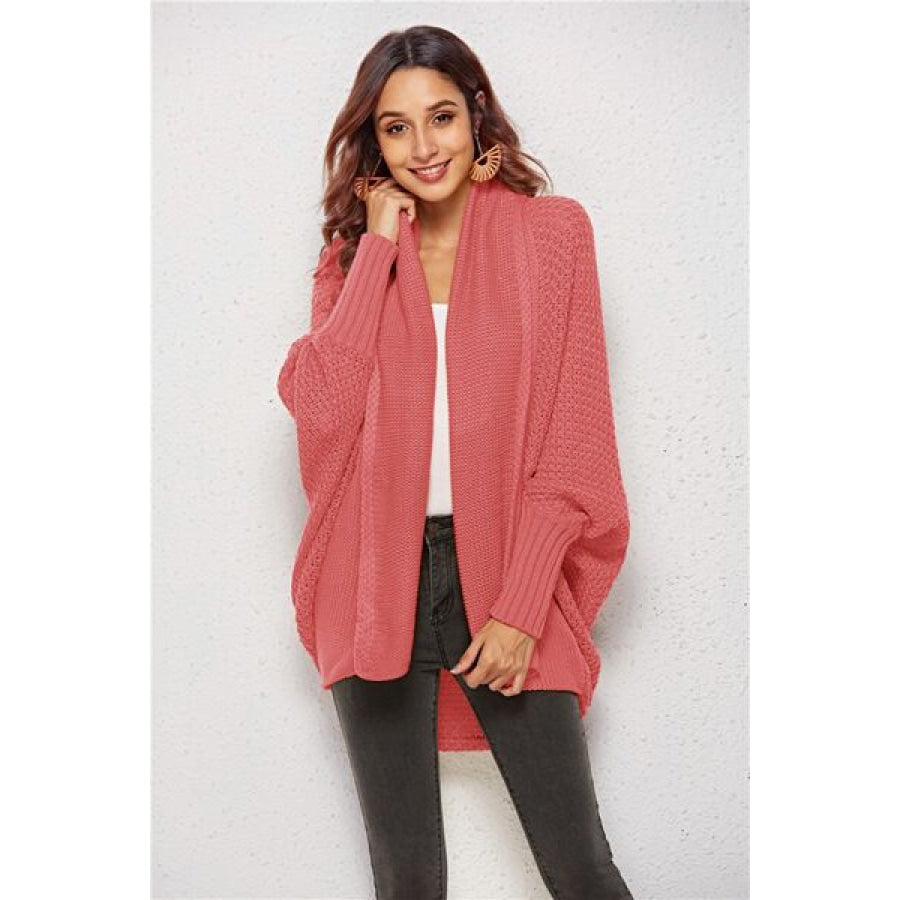 Open Front Batwing Sleeve Cardigan Apparel and Accessories