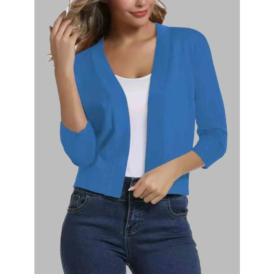 Open Front Cardigan Azure / S