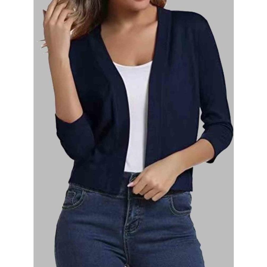 Open Front Cardigan Dark Navy / S