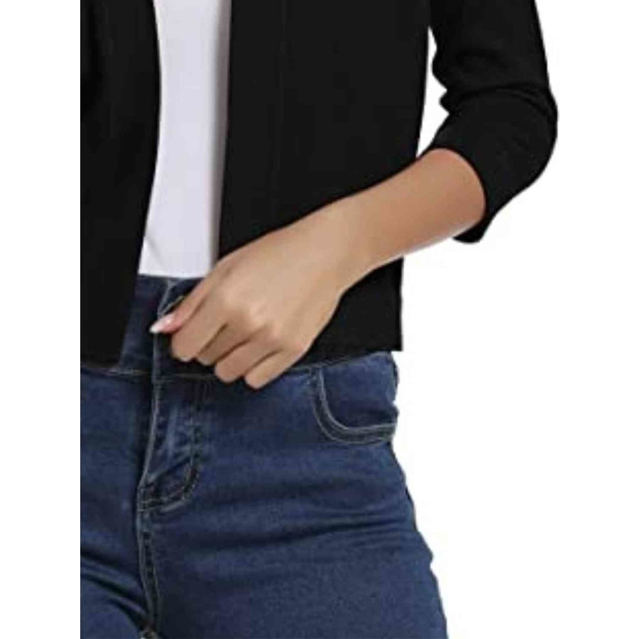 Open Front Cardigan Black / S