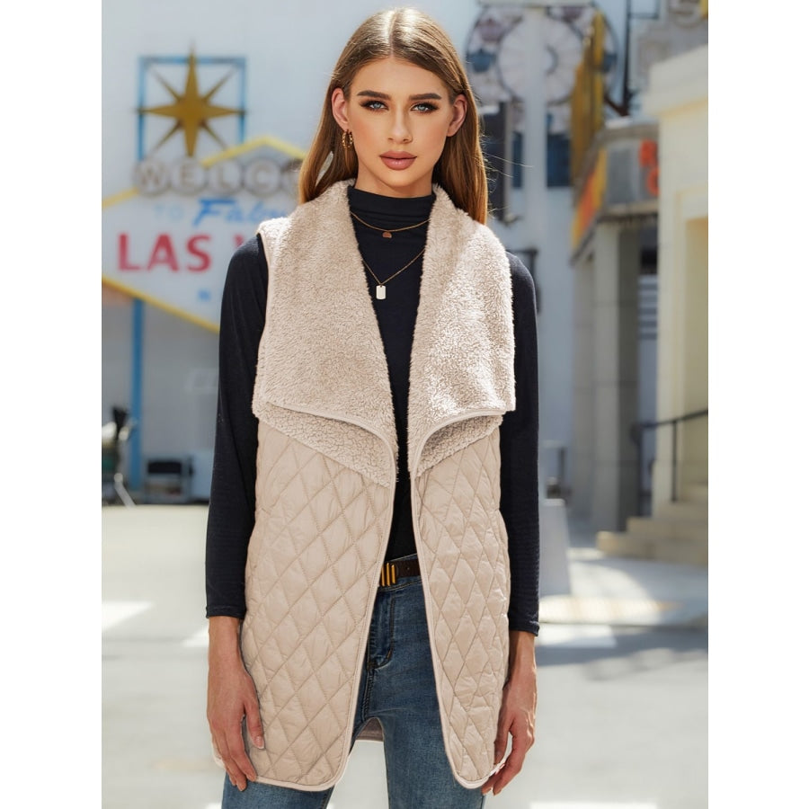 Open Front Collared Vest Dust Storm / S