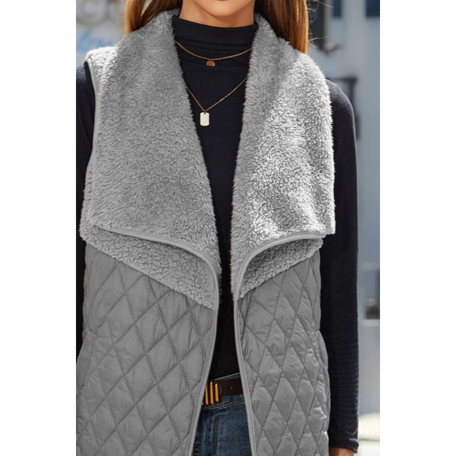 Open Front Collared Vest