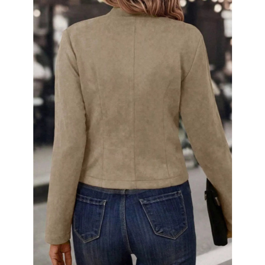Open Front Cropped Jacket Apparel and Accessories