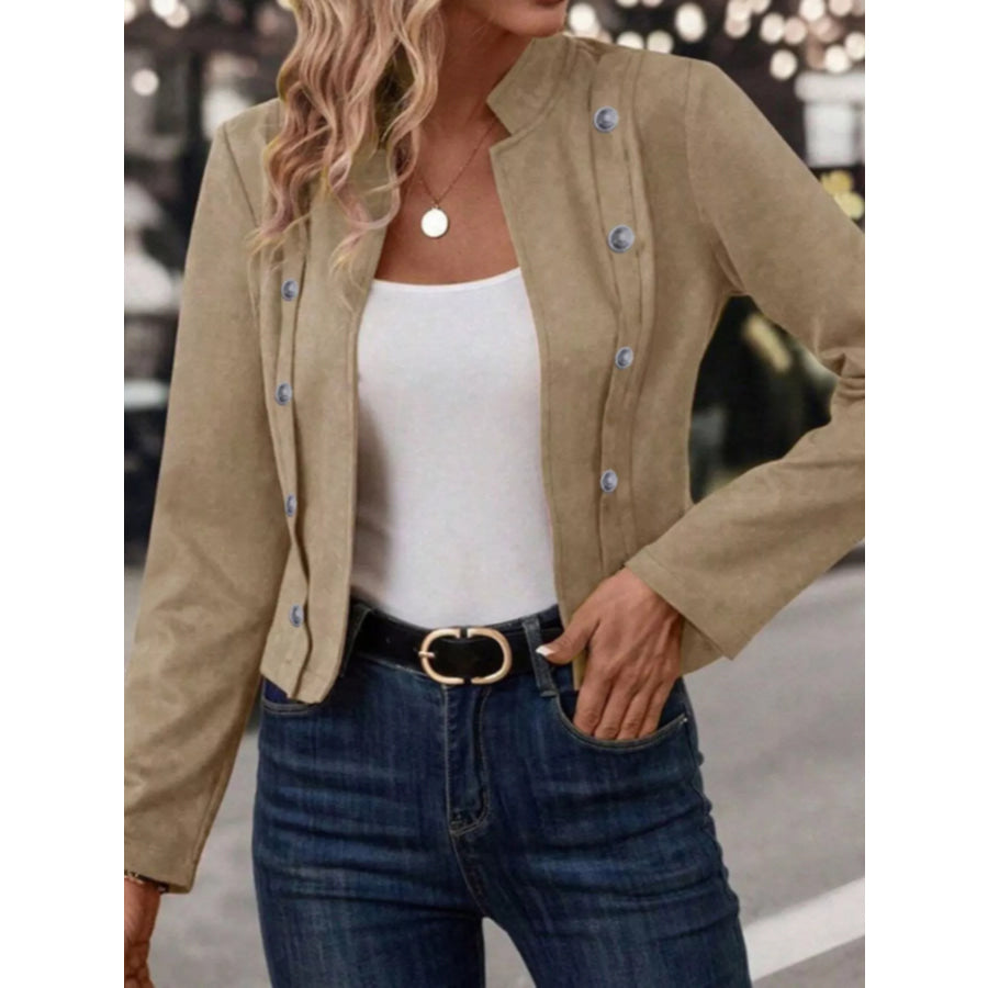 Open Front Cropped Jacket Apparel and Accessories