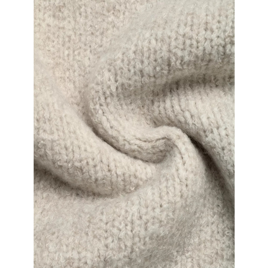 Open Front Dropped Shoulder Cardigan Apparel and Accessories