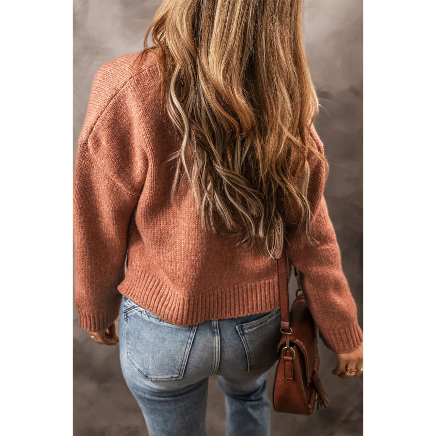 Open Front Dropped Shoulder Cardigan Apparel and Accessories