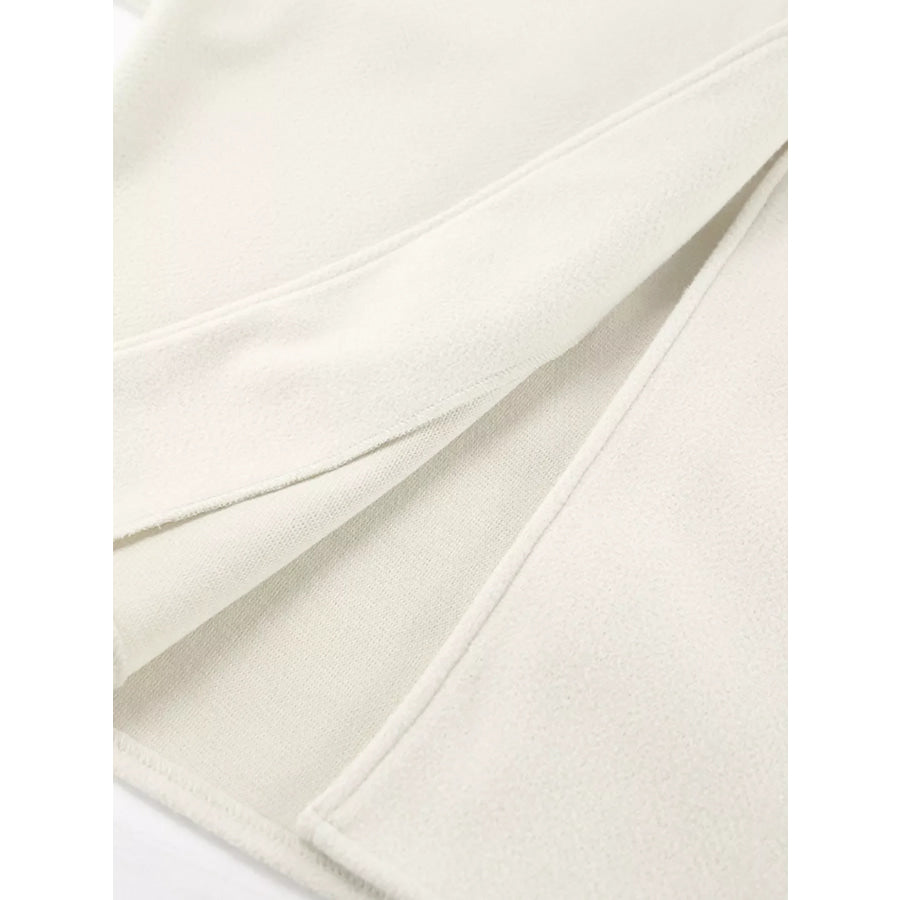 Open Front Dropped Shoulder Outerwear Apparel and Accessories