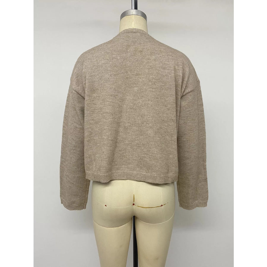 Open-Front Knit Cardigan Apparel and Accessories
