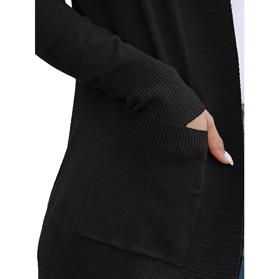 Open Front Knit Cardigan Apparel and Accessories