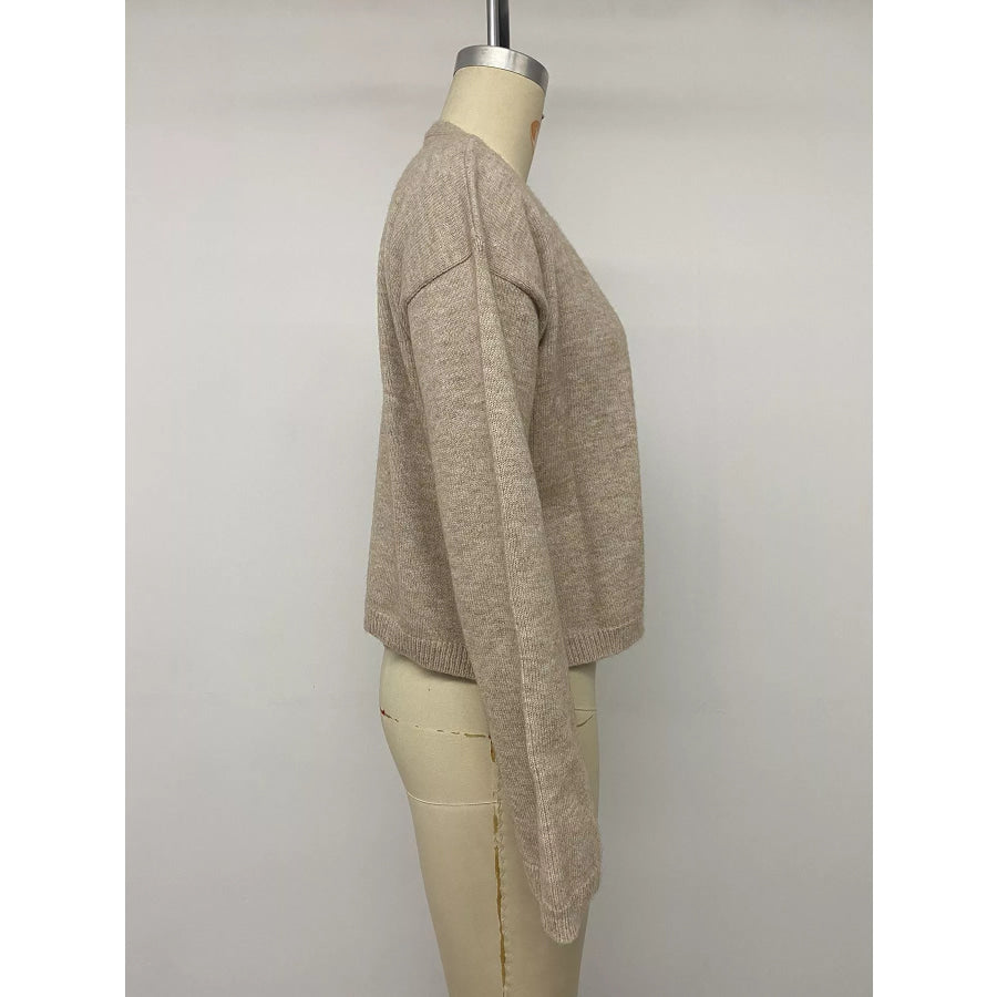 Open-Front Knit Cardigan Apparel and Accessories