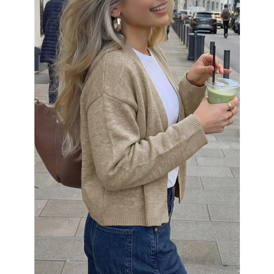 Open-Front Knit Cardigan Apparel and Accessories