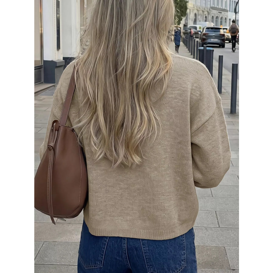 Open-Front Knit Cardigan Apparel and Accessories