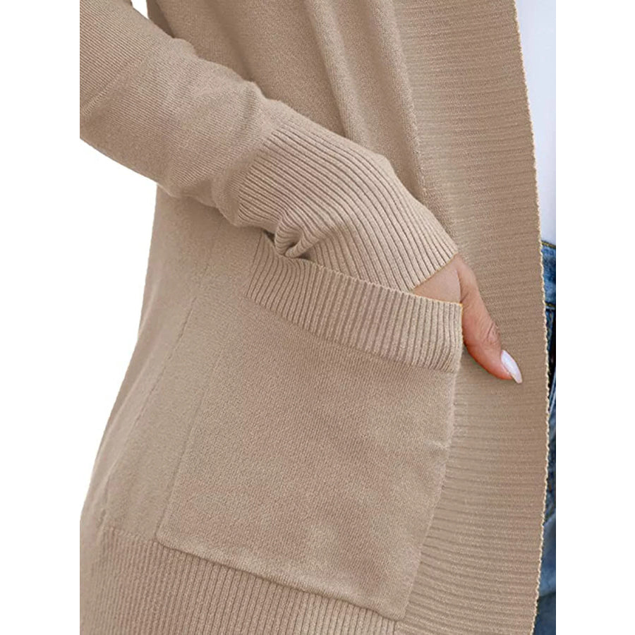 Open Front Knit Cardigan Apparel and Accessories
