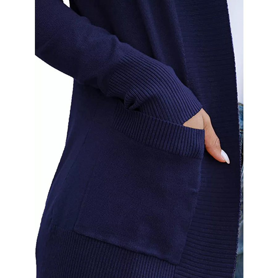 Open Front Knit Cardigan Apparel and Accessories