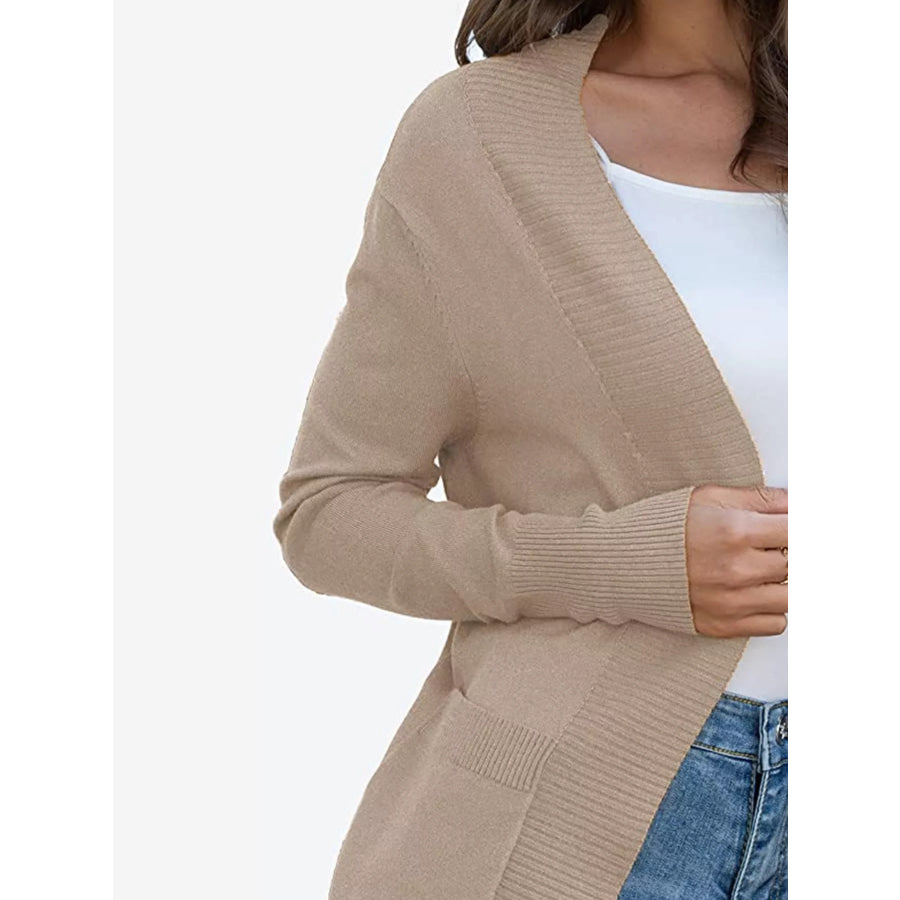 Open Front Knit Cardigan Apparel and Accessories