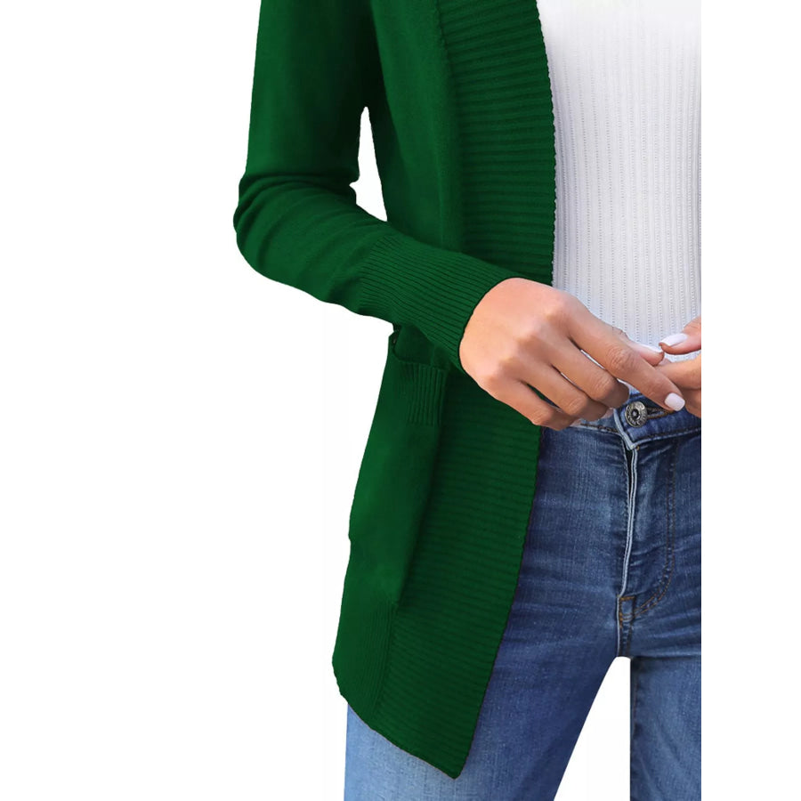 Open Front Knit Cardigan Apparel and Accessories