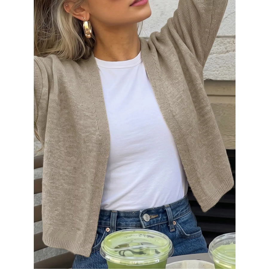 Open-Front Knit Cardigan Apparel and Accessories