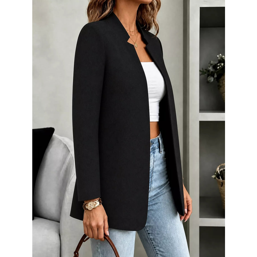 Open-Front Long Sleeve Blazer Apparel and Accessories