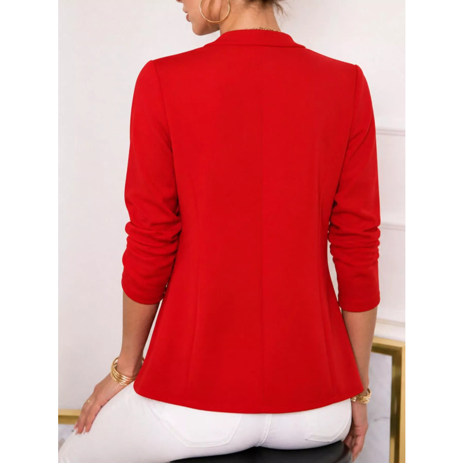 Open-Front Long Sleeve Blazer Apparel and Accessories