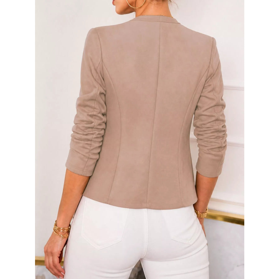 Open-Front Long Sleeve Blazer Apparel and Accessories