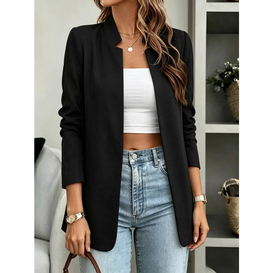 Open-Front Long Sleeve Blazer Apparel and Accessories