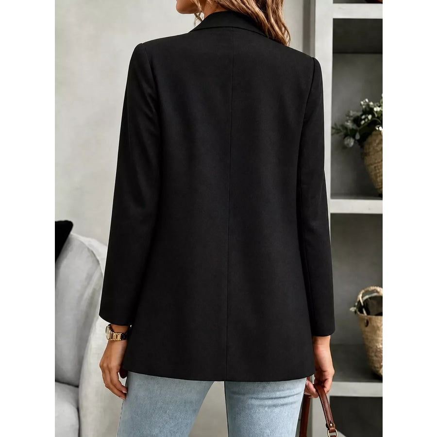 Open-Front Long Sleeve Blazer Apparel and Accessories